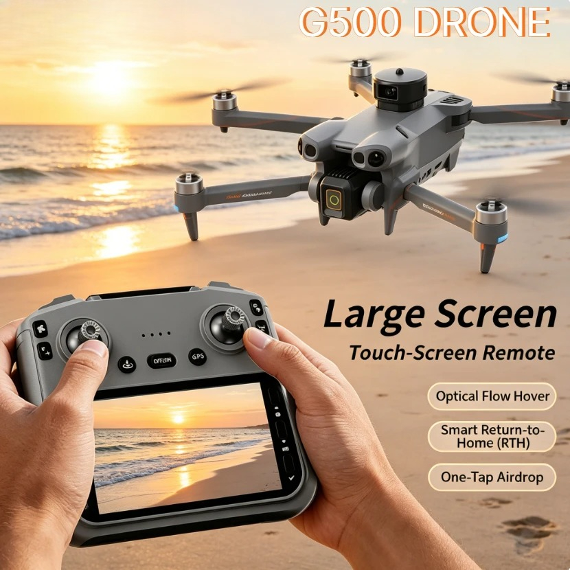 Rc Hobby China - โดรนพับได้ Original G500 GPS หน้าจอขนาดใหญ่ 8K
