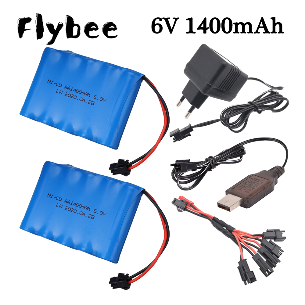 Rc Hobby Trucks - แบตเตอรี่ NiCd 6V 1400mAh สำหรับของเล่น RC