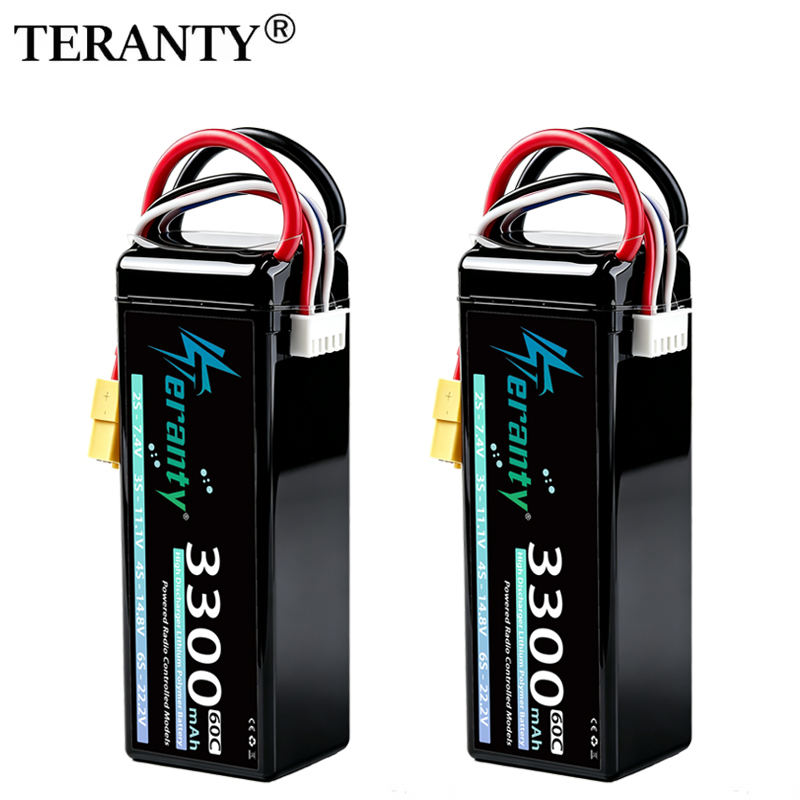 Rc Hobby Trucks - แบตเตอรี่ลิเธียมโพลิเมอร์ TERANTY 4S 3300mAh 14.8V 60C