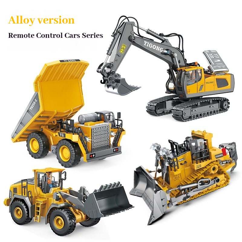 Rc Excavator Hydraulic - YIGONG รถวิศวกรรมควบคุมระยะไกลแบบอัลลอยด์ 2.4G ไร้สาย รถขุด รถดันดิน