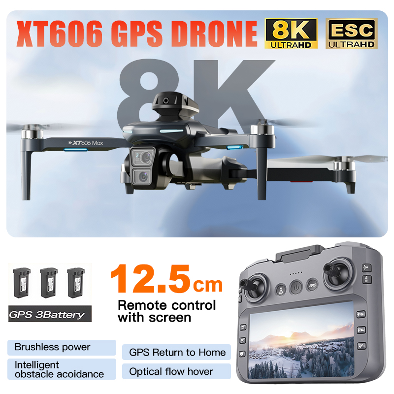 โดรน XT606 MAX 3 แบตเตอรี่ กล้ - Rc Hobby China บทวิจารณ์และราคา